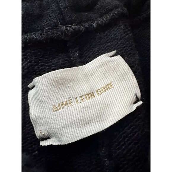 Aime Leon Dore Black Heavyweight Sweatpants - Picture 5 of 7